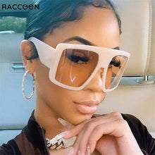 Load image into Gallery viewer, Black Oversized Goggle Sunglasses Women Y2k Steam Punk Sun Glasses Vintage Holiday Beach Eyewear Eyeglasses Gafas De Sol