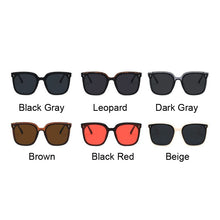 Load image into Gallery viewer, Black Square Sunglasses Women Brand Designer Oversized Sun Glasses Male Female Retro Rivet Cool Oculos De Sol