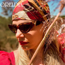 Load image into Gallery viewer, Brand Cat Eye Sunglasses Women Men Punk Black White Striped Decorative Sun Glasses Unisex Eyeglasses UV400