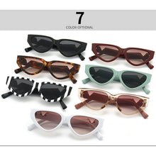 Load image into Gallery viewer, Brand Cat Eye Sunglasses Women Men Punk Black White Striped Decorative Sun Glasses Unisex Eyeglasses UV400