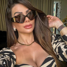 Load image into Gallery viewer, Brand Design Sexy Cat Eye Sunglasses Vintge Modern Steampunk Sun Glasses Brand Shades for Women