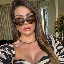 Load image into Gallery viewer, Brand Design Sexy Cat Eye Sunglasses Vintge Modern Steampunk Sun Glasses Brand Shades for Women