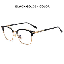 Carica l&#39;immagine nel visualizzatore di Gallery, Brand Design Ultralight Titanium Optical Glasses Frame Men Women Retro Eyeglasses Prescription Myopia Spectacle