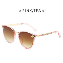 Load image into Gallery viewer, Brand Designer Bee Sunglasses Women Men Classic Vintage Sun Glasses Cat Eye Eyeglasses Blue Shades Gafas De Sol