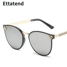 Load image into Gallery viewer, Brand Designer Bee Sunglasses Women Men Classic Vintage Sun Glasses Cat Eye Eyeglasses Blue Shades Gafas De Sol