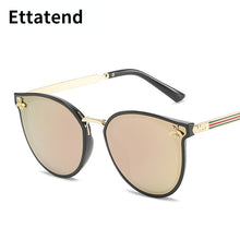 Load image into Gallery viewer, Brand Designer Bee Sunglasses Women Men Classic Vintage Sun Glasses Cat Eye Eyeglasses Blue Shades Gafas De Sol