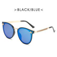 Load image into Gallery viewer, Brand Designer Bee Sunglasses Women Men Classic Vintage Sun Glasses Cat Eye Eyeglasses Blue Shades Gafas De Sol