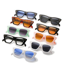 Load image into Gallery viewer, Brand Designer Cat Eye Sunglasses Women Vintage Popular Travel Rivet Square Sun Glasses Sexy Ladies Shades UV400