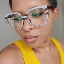 Carica l&#39;immagine nel visualizzatore di Gallery, Brand Designer Eyelasses Women Square ryAnti Blue Light Glasses Goggles Eye Protection Eyewear Optical Frame