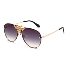 Load image into Gallery viewer, Brand Designer Female Punk Bee Sunglasses Women 2023 Sun Glasses Gradient Shades Lens Ladies UV400 Oculos