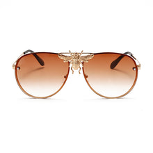 Load image into Gallery viewer, Brand Designer Female Punk Bee Sunglasses Women 2023 Sun Glasses Gradient Shades Lens Ladies UV400 Oculos