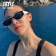 Load image into Gallery viewer, Brand Designer Oval Sunglasses Women  Square Sunglasses Men Gothic Glasses Vintage Oculos Feminino UV400