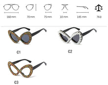 Carica l&#39;immagine nel visualizzatore di Gallery, Brand Designer Rhinestone Eyelasses Women Cat Eyes Crystal Goggles Eye Protection Eyewear Optical Frame
