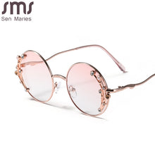 Load image into Gallery viewer, Brand Designer Round Sunglasses Women 2023 Vintage Black Oval Retro Sun Glasses Female Eyeglasses UV400 Oculos