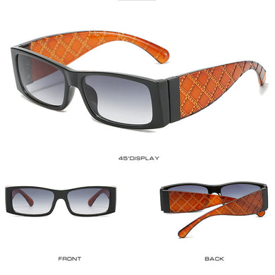 Brand Designer Small Frame Square Sunglasses Women For Men Vintage Popular Travel Rectangle Sun Glasses UV400