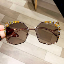 Load image into Gallery viewer, Brand Designer Sunglasses  Rhinestone Sun Glasses Big Diamond Bling Eyeglasses Shades for Women Uv400