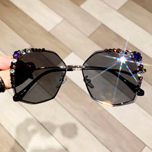 Load image into Gallery viewer, Luxury Brand Designer Sunglasses High Quality Rhinestone Sun Glasses Big Diamond Bling Eyeglasses Fashion Shades for Women