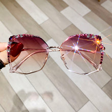 Load image into Gallery viewer, Luxury Brand Designer Sunglasses High Quality Rhinestone Sun Glasses Big Diamond Bling Eyeglasses Fashion Shades for Women