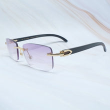 Load image into Gallery viewer, Luxury Brand Designer Sunglasses Men Carter Glasses Wood Frames White Black Buffalo Horn Sunglass Fashion Buffs Wooden Eyewear
