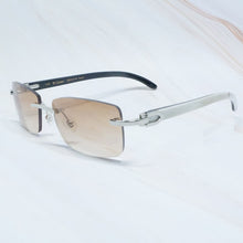 Load image into Gallery viewer, Luxury Brand Designer Sunglasses Men Carter Glasses Wood Frames White Black Buffalo Horn Sunglass Fashion Buffs Wooden Eyewear