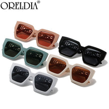 Load image into Gallery viewer, Brand Designer Sunglasses Women Square Gradient Lens Big Frame Retro Eyeglasses Eyewear UV400 De Sol Oculos