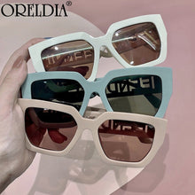 Load image into Gallery viewer, Brand Designer Sunglasses Women Square Gradient Lens Big Frame Retro Eyeglasses Eyewear UV400 De Sol Oculos
