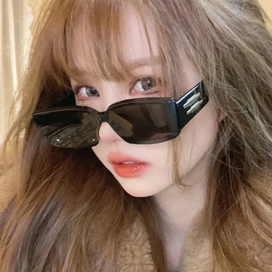 Brand Designer Sunglasses Women 2023 Trends Rectangle Eyewear Vintage Men Decorative Glasses for Driving UV400