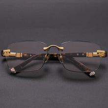 Load image into Gallery viewer, Brand Glass Sunglasses Man Woman Vintage Natural Crystal Stone Rimless Acetate Glasses Frame Eyewear