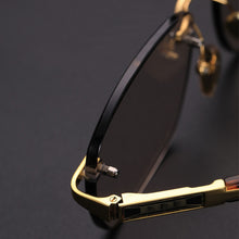 Load image into Gallery viewer, Brand Glass Sunglasses Man Woman Vintage Natural Crystal Stone Rimless Acetate Glasses Frame Eyewear