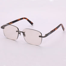 Load image into Gallery viewer, Brand Glass Sunglasses Man Woman Vintage Natural Crystal Stone Rimless Acetate Glasses Frame Eyewear