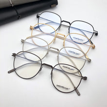 Carica l&#39;immagine nel visualizzatore di Gallery, Brand Glasses Frame Retro Round Ultra-light Myopia Men and Women Prescription anti-blue light Eyeglasses Original Box