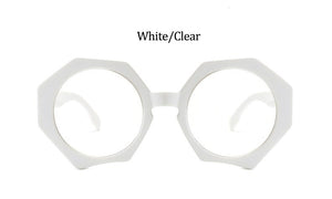 Glasses Woman Fashion Oversized Sexy Ladies Leopard Cat Eye Glasses Frames For Women Eyewear Sunglases