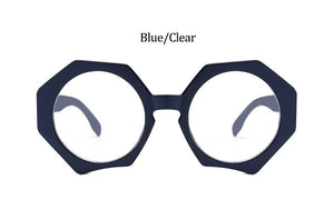 Glasses Woman Fashion Oversized Sexy Ladies Leopard Cat Eye Glasses Frames For Women Eyewear Sunglases