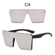 Carica l&#39;immagine nel visualizzatore di Gallery, Brand Oversize Square Sunglasses Women 2023 Designer One Piece Gradient Mirror Shades Big Flat Top Goggles