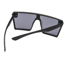 Carica l&#39;immagine nel visualizzatore di Gallery, Brand Oversize Square Sunglasses Women 2023 Designer One Piece Gradient Mirror Shades Big Flat Top Goggles