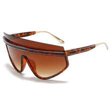 Load image into Gallery viewer, Brand Oversized Onepiece Shield Shades For Women Semi-Rimless   Designer Men Sunglasses