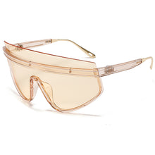 Load image into Gallery viewer, Brand Oversized Onepiece Shield Shades For Women Semi-Rimless   Designer Men Sunglasses