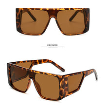 Load image into Gallery viewer, Brand Oversized Shield sunglasses for men square big frame sun glasses women 2023 windproof Cool Black Shield Eyewear