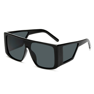 Brand Oversized Shield sunglasses for men square big frame sun glasses women 2023 windproof Cool Black Shield Eyewear