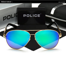 Load image into Gallery viewer, Brand POLICE 1382 Outdoors Mens Sunglasses Polarized Pilot High Definition Driving Mirror Sunglasses Men