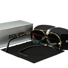 Load image into Gallery viewer, Brand POLICE 1382 Outdoors Mens Sunglasses Polarized Pilot High Definition Driving Mirror Sunglasses Men