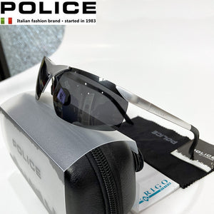 Brand POLICE Men's Brand Designer Pilot Sunglasses Outdoor Cycling Men Driving Polarized Glasses UV400 Sun Glass 6806