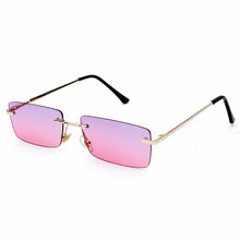 Load image into Gallery viewer, Rectangle Ladies Sunglasses Women 2022 Rimless Square Polarized Sun Glasses For Ladies Zonnebril Dames Vrouwen Bril