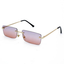 Load image into Gallery viewer, Rectangle Ladies Sunglasses Women 2022 Rimless Square Polarized Sun Glasses For Ladies Zonnebril Dames Vrouwen Bril