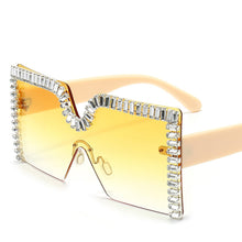 Load image into Gallery viewer, Brand Rhinestone Sunglasses 2023 Women Square Rimless Diamond Sun Glases Female Flat Top Eyewear Eyeglasses UV400