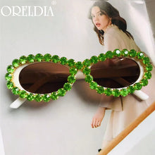 Load image into Gallery viewer, Brand Rhinestone Sunglasses Women Men Wrap Diamond Glasses Shades Eyewear Female Big Frames Eyeglasses UV400
