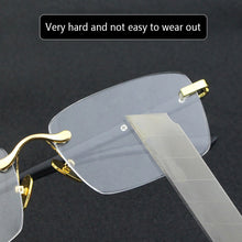 Load image into Gallery viewer, Brand Rimless Glass Sunglasses Man Woman Acetate Frame Natural Crystal Stone Lens Yellow Glasses Goggles Man Oculos
