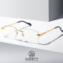 Load image into Gallery viewer, Brand Rimless Glasses Frame Men Optical Myopia Eyeglasses Frame Male Custom High Quality Prescription Spectacles Frame