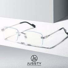 Load image into Gallery viewer, Brand Rimless Glasses Frame Men Optical Myopia Eyeglasses Frame Male Custom High Quality Prescription Spectacles Frame