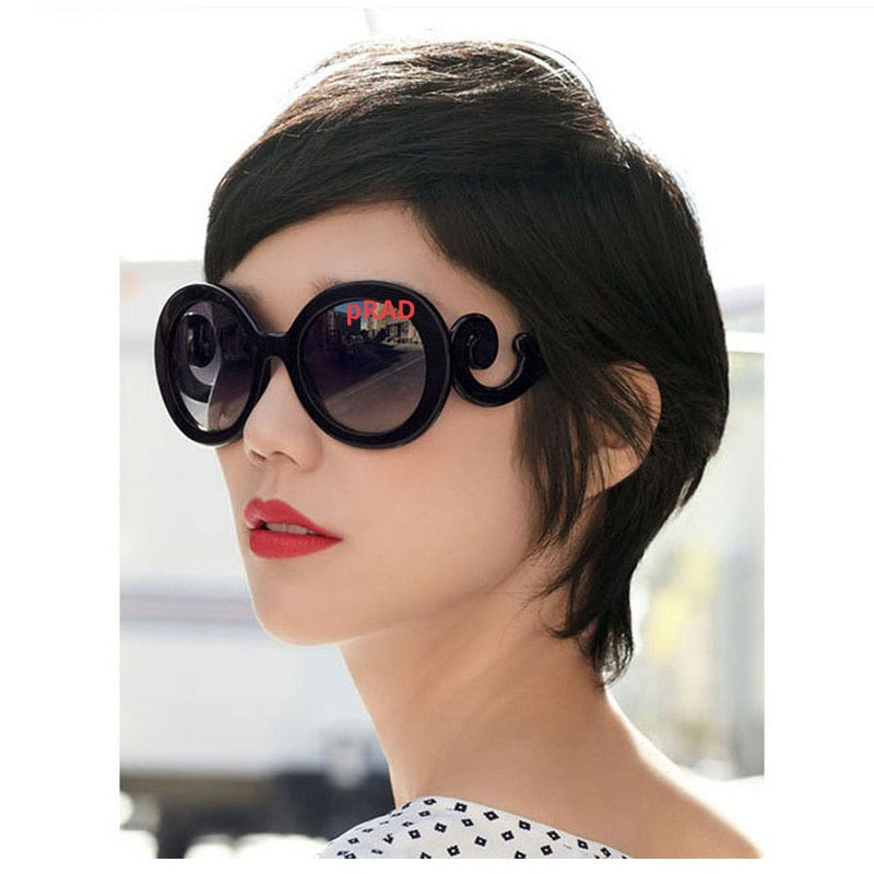Brand Round Sunglasses Women 2023 Vintage Sun Glasses Woman Ladies